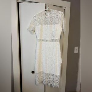Lulus white lace dress